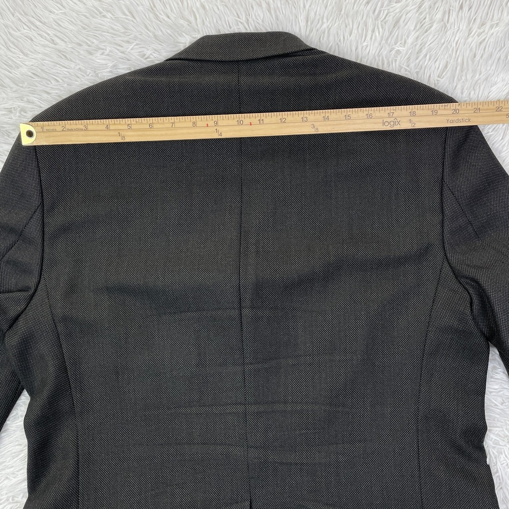 VTG Chaps Ralph Lauren Jacket Mens 42 Tall Brown Houndstooth Wool 3 Button‎ Coat - Picture 16 of 16
